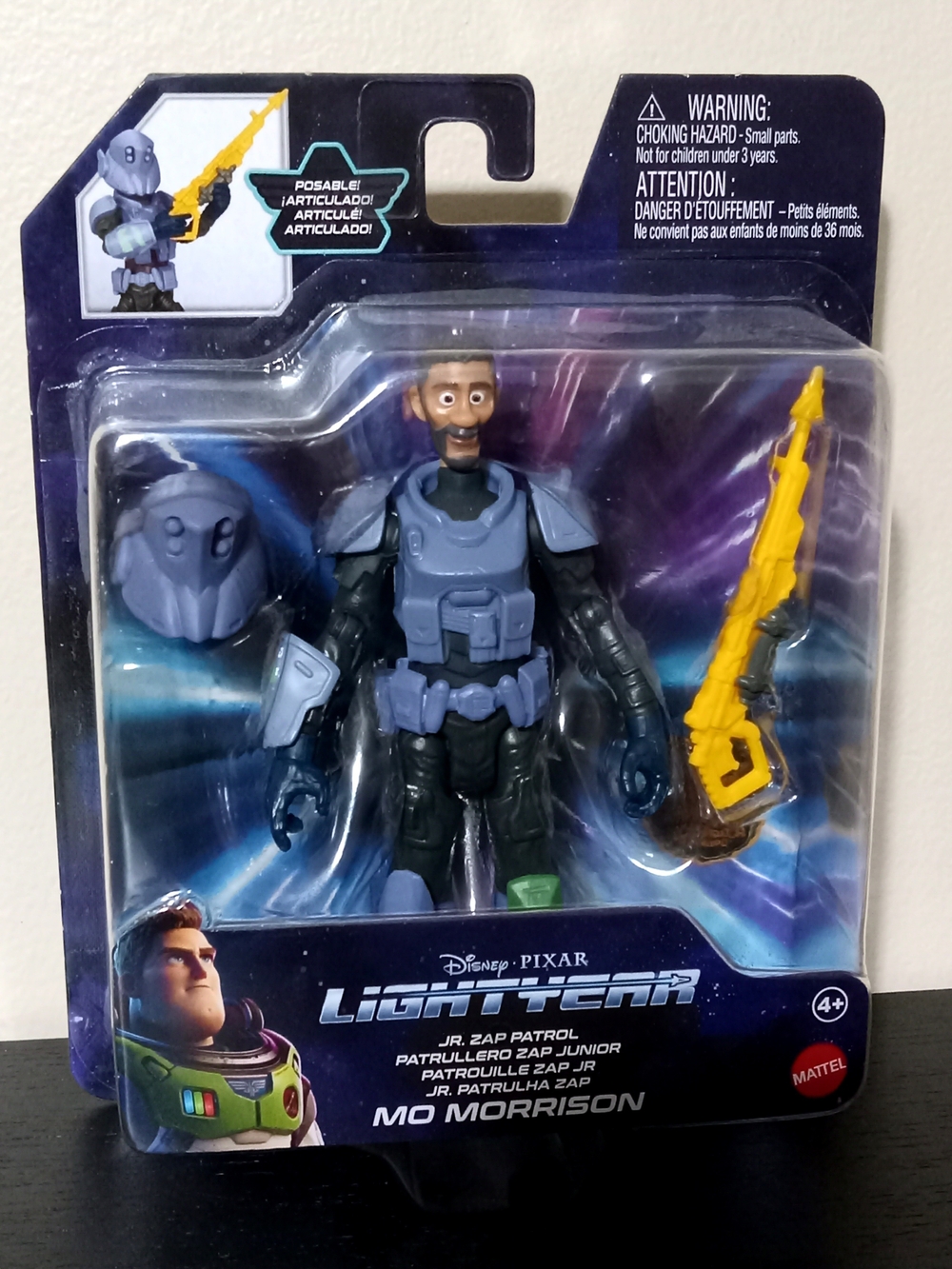 Disney Pixar Lightyear Jr Zap Patrol Mo Morrison Figure Mattel New Sealed